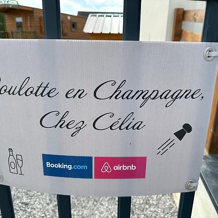 Villa Chez Celia, Roulotte en Champagne Fleury-la-Riviere Exterior foto